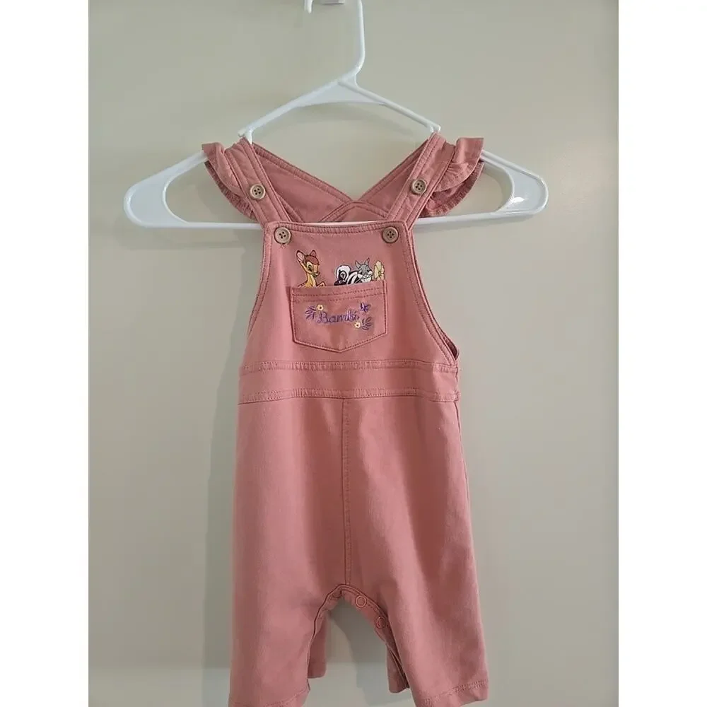 Disney Bambi Floral Infant Ruffle Overalls - BoxLunch Exclusive 12 Months